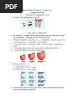 Lesson Plan of Degrees of Adjectives