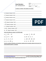 Identifying Rational and Irrational Numbers WKS 05