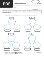 PRUEBA 3 MATEMÁTICAS 1°A - Componer y Descomponer