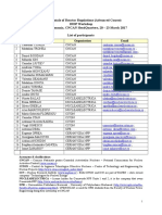 Preliminary List of Participants To The IRDP FORRS - 20-23.03.2017 - Rev.2