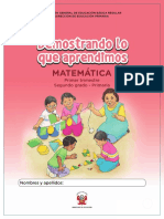 Kit Evaluacion Demostrando Aprendimos 2do Primaria Matematica 1trimestre Entrada1