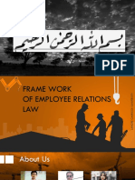 Frame Work of Employee Relation Law, Professional Practices, Lahore Garrison University