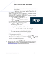 ENGG1050 Problem Set 5: First Law Steady Flow Problems Solutions