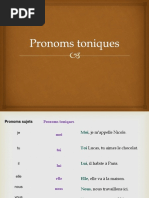 Pronoms Toniques