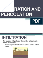 Infiltration and Percolation