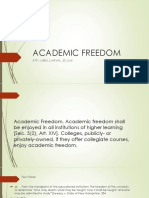 Academic Freedom