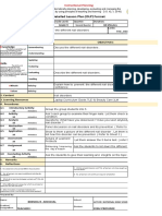 Detailed Lesson Plan (DLP) Format: Learning Competency/ies: Code: THE - HEBC9PMP-III/IV-r-5