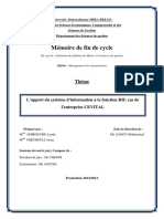 L'apport Du Système D'information À La Fonction RH PDF