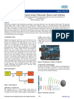 Distance Measurement Using Ultrasonic Sensor and Arduino