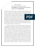 Analysis of "Replacement Children: The Transgenerational Transmission of