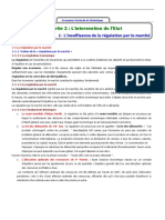 1 - L Insuffisance de La Régumlation Par Le Marché