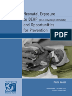 Neonatal Exposure To DEHP