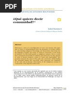 2012-2013-Que Quiere Decir Comunidad Rafael Bautista PDF