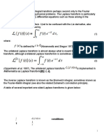 Laplace Transform: Mathematica As Laplacetransform (F (T), T, S)