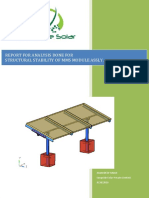 Report For Analysis Done For Structural Stability of Mms Module Assly