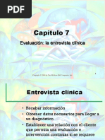 Capítulo 7: Evaluación: La Entrevista Clínica