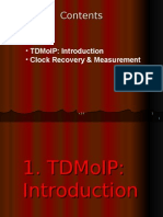 Tdmoip: Introduction - Clock Recovery & Measurement