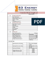 Concrete Block Weight Calculation: Design Specification