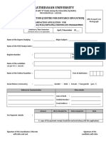 CDE Common Application Form