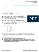 Class 9 NTSE-Maths: Answer The Questions