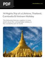 14 Nights Trip of A Lifetime, Thailand, Cambodia & Vietnam Holiday