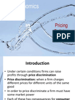 Microeconomics: Pricing Policies