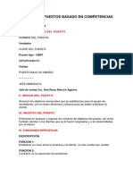 Análisis de Puesto Por Competencias - Ejemplo