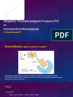 Idiopathic Thrombocytopenic Purpura (ITP) or Immune Thrombocytopenia