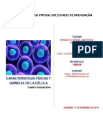 Tarea 2 Cuadro Comparativo Características Físicas y Químicas de La Célula