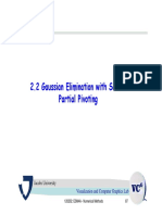 2.2 Gaussian Elimination With Scaled Partial Pivoting: Jacobs University