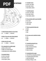 Examen Ciencia Sexto Grado