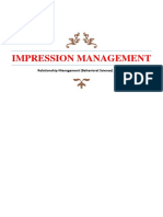 Impression Management: Relationship Management (Behavioral Science) Journal