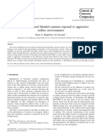 Attack On Plain and Blended Cements Exposed To Aggressive Sulfate Environments 2002 Cement and Concrete Composites