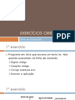 Exercícios Orientados JAVA