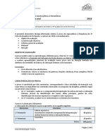 Informação Prova Oral Português 9º Ano 2018