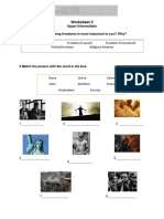 Worksheet 5: Upper-Intermediate 1 Which of The Following Freedoms Is Most Important To You? Why?