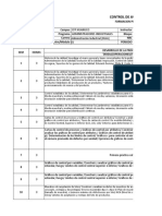 Control de Avance Gestion de La Calidad