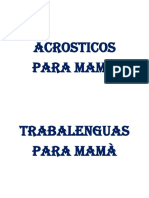 Acrosticos para Mamà