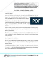 Force Majeure Clauses Checklist Sample Wording en