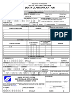 SSS - Death Claim Application L NOLI PDF