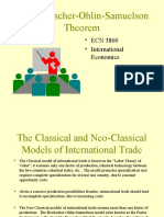 The Heckscher-Ohlin-Samuelson Theorem: - ECN 3860 - International Economics