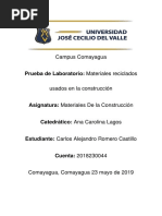 Informe Exposición Reciclaje