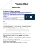 Requisitos ISO 9001-2015. 4.1 La Organización y Su Contexto