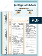 Verbs Followed by Gerund or Infinitive Grammar Drills Information Gap Activities 83903