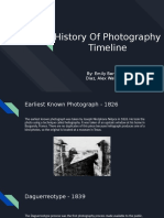 History of Photography Timeline