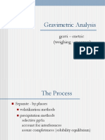 Gravimetric Analysis (Summary)