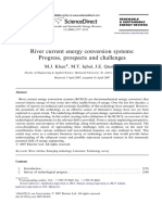 River Current Energy Conversion Systems: Progress, Prospects and Challenges