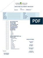 Concrete Pre-Placement Checklist Backup