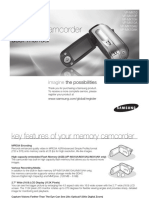 Memory Camcorder: User Manual