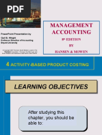 Management Accounting: Activity-Based Product Costing